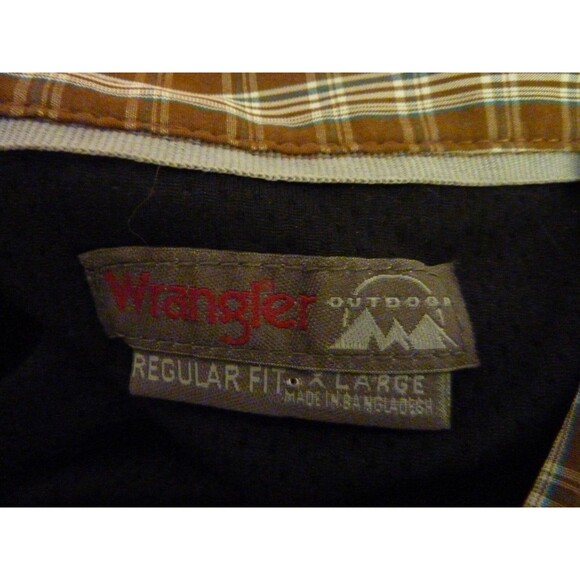 Wrangler Outdoor Long Sleeve Checked Shirt-Pocket-sz XL - Picture 6 of 6